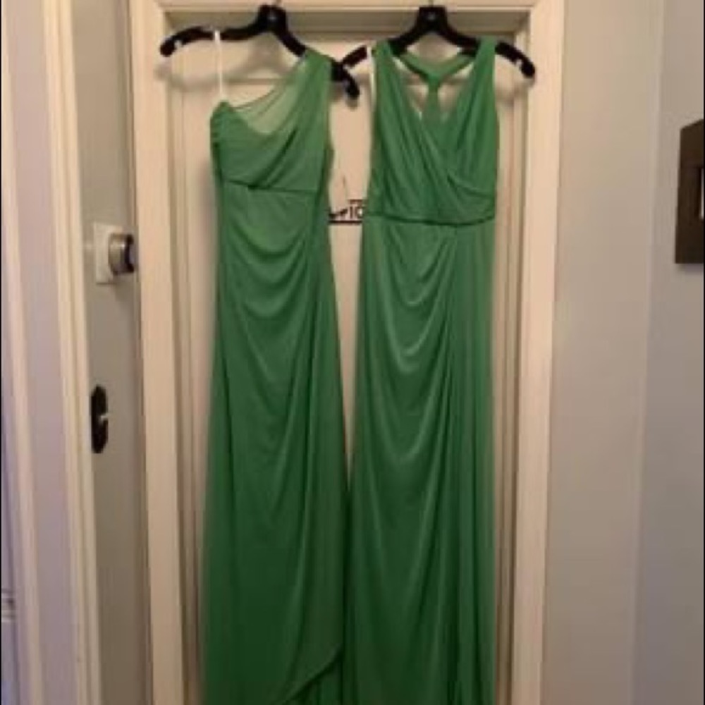 2 Clover Green Bridesmaid (or Prom) Dresses